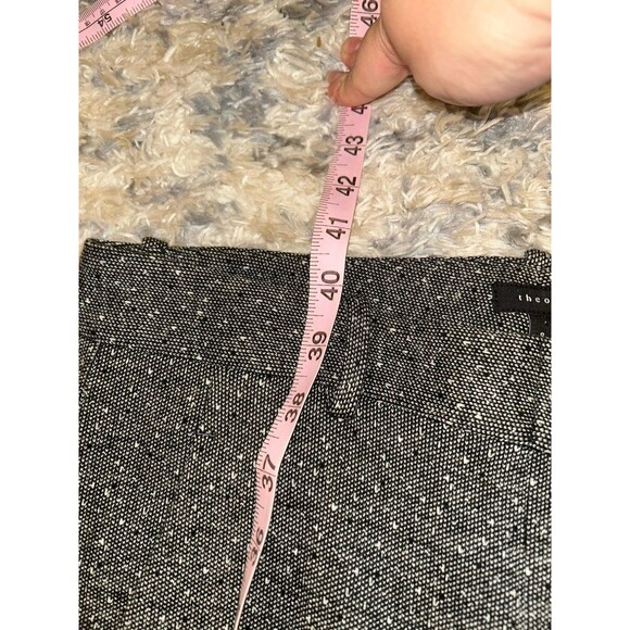 Theory Womens Wool Blend Pants Tapered Straight Leg Trousers‎ Office Business 8 - Picture 3 of 7